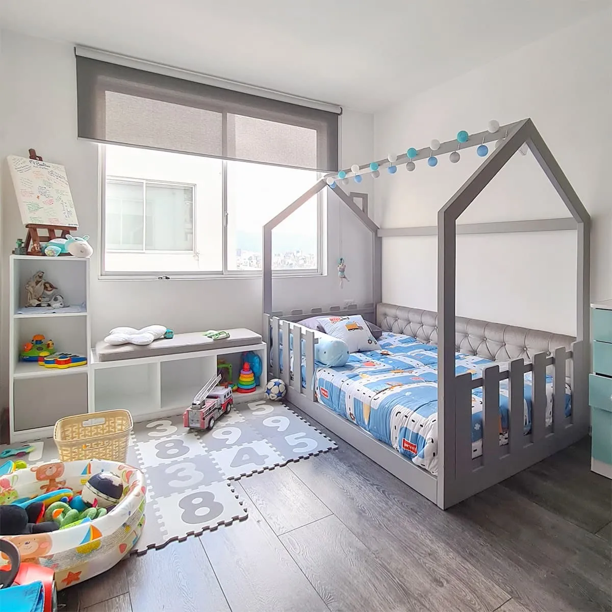 cama casita granja