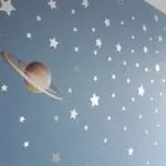 vinil estrellas plateadas