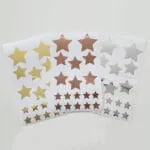 VINIL DE ESTRELLAS metalizadas plateadas - Imagen 3