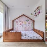 cama casita jardin