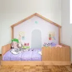 vinil laminado cama jardin