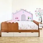 vinil laminado cama jardin